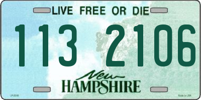 NH license plate 1132106