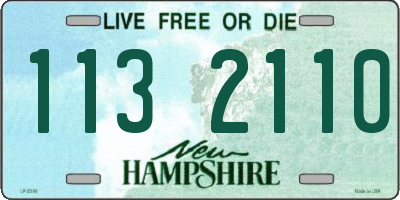 NH license plate 1132110