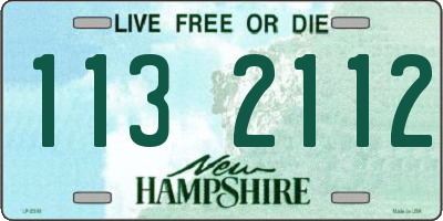 NH license plate 1132112