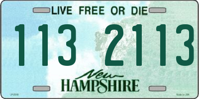 NH license plate 1132113