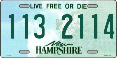NH license plate 1132114