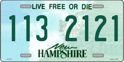 NH license plate 1132121