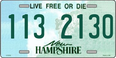 NH license plate 1132130