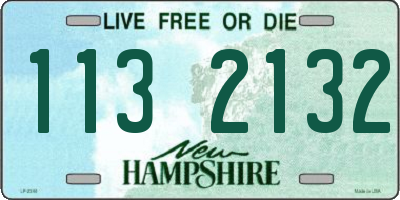 NH license plate 1132132