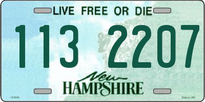NH license plate 1132207