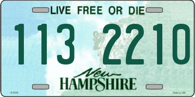 NH license plate 1132210