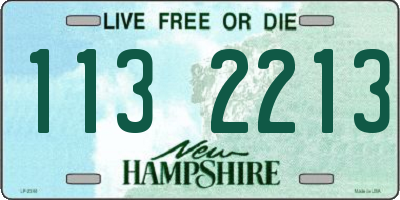 NH license plate 1132213