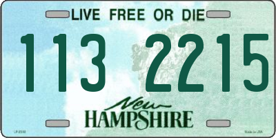 NH license plate 1132215