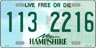 NH license plate 1132216