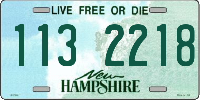 NH license plate 1132218