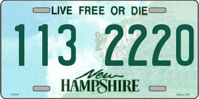 NH license plate 1132220