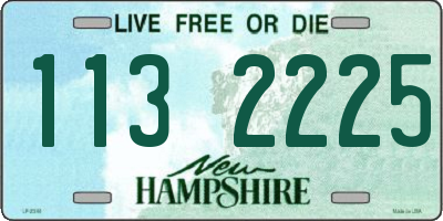 NH license plate 1132225