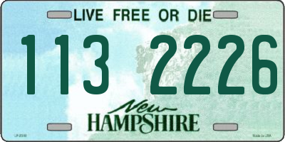 NH license plate 1132226