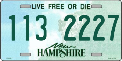 NH license plate 1132227