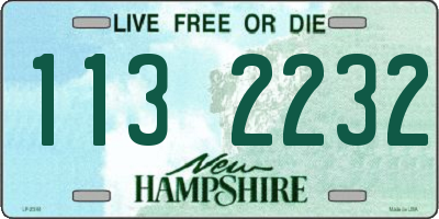 NH license plate 1132232