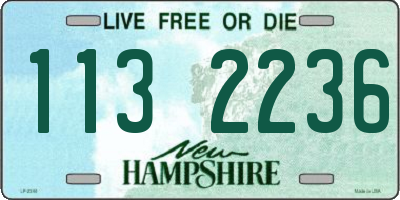 NH license plate 1132236