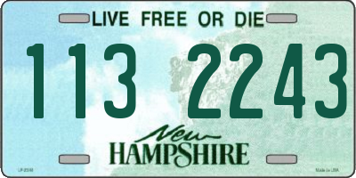 NH license plate 1132243