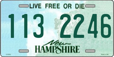 NH license plate 1132246