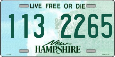 NH license plate 1132265