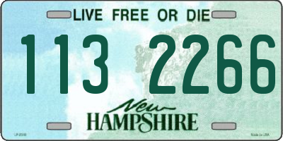 NH license plate 1132266