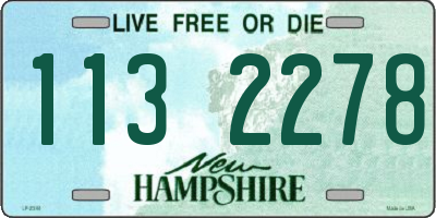NH license plate 1132278