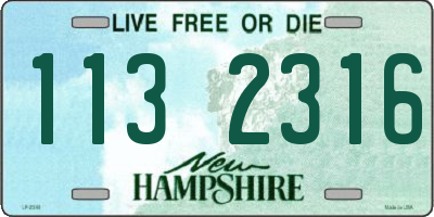 NH license plate 1132316