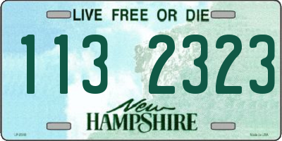 NH license plate 1132323