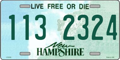 NH license plate 1132324