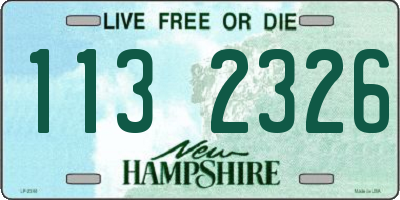 NH license plate 1132326