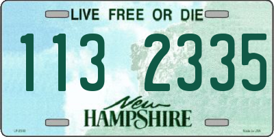 NH license plate 1132335