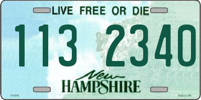 NH license plate 1132340