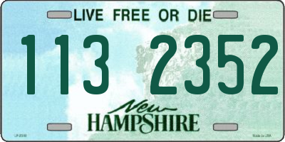 NH license plate 1132352