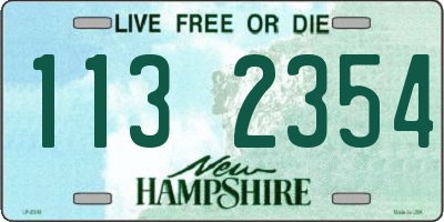 NH license plate 1132354