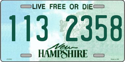 NH license plate 1132358