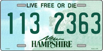 NH license plate 1132363