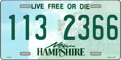 NH license plate 1132366