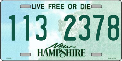 NH license plate 1132378