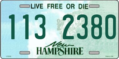 NH license plate 1132380