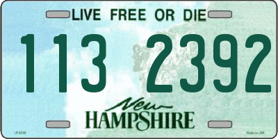 NH license plate 1132392