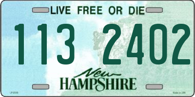 NH license plate 1132402