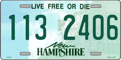 NH license plate 1132406