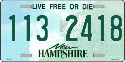 NH license plate 1132418