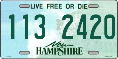 NH license plate 1132420