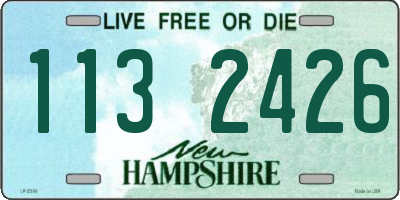 NH license plate 1132426