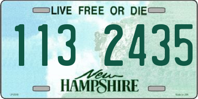 NH license plate 1132435