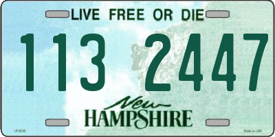 NH license plate 1132447