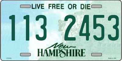 NH license plate 1132453