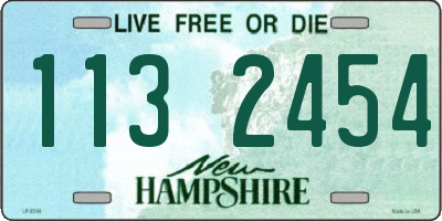 NH license plate 1132454