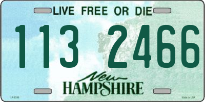 NH license plate 1132466