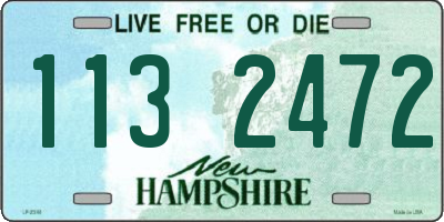 NH license plate 1132472